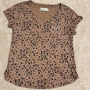 Abercrombie & Fitch leopard print shirt
